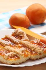 Crostata di marmellata alle albicocche