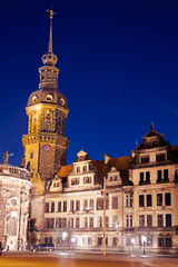 blaue Stunde in Dresden