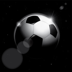 Naklejka premium Black hole football