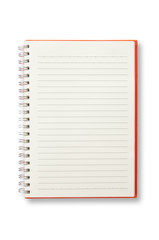 Open Blank Page Red Cover Notebook