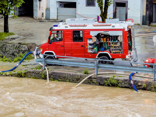 Hochwasser 2013 in Steyr, Österreich