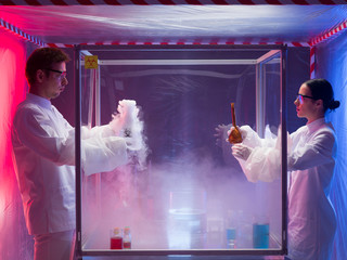 exciting chemistry in sterile chamber