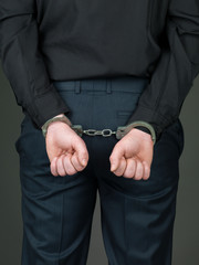 hancuffed individual palmes closed