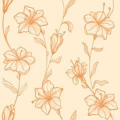 Seamless Pattern  flowers