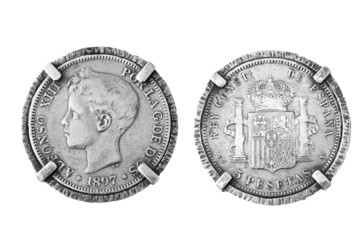silver coin spain