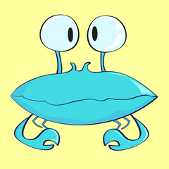 Vector cute crab