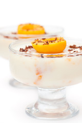 Panna cotta dessert