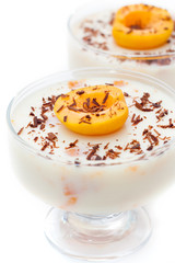 Panna cotta dessert