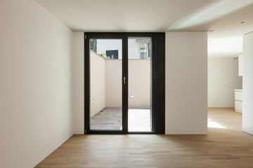 interior new house, veranda view from the hall
