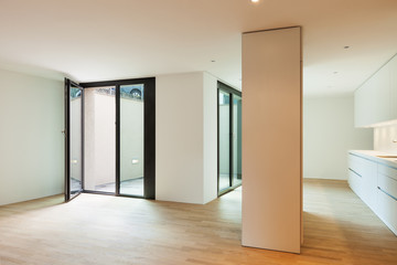 Fototapeta premium interior new house, veranda view from the hall
