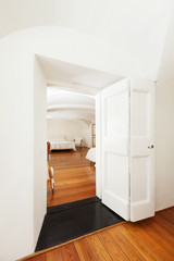 hotel in historic palace, interior, view bedroom