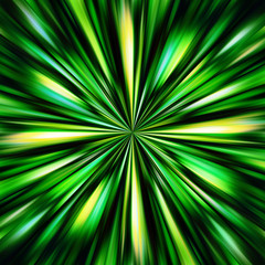 Obraz premium Green colors explosion illustration.