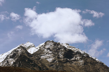 Fototapeta na wymiar snowy mountains