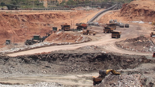 open pit lignite mine