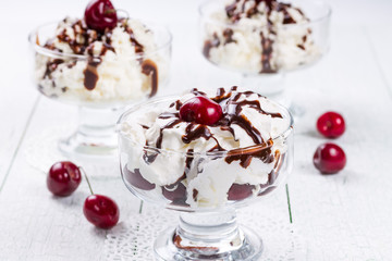 Cottage cheese dessert with chocolate