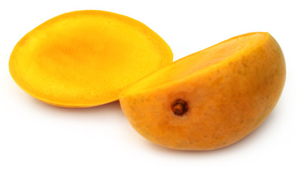 Naklejka na ściany i meble Fresh sliced Mango