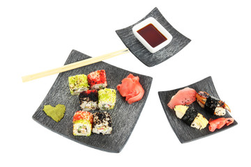 Tasty Maki sushi - Roll isolated on white