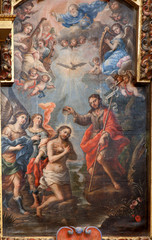 Toledo - Baptism of Christ from church Iglesia de san Idefonso