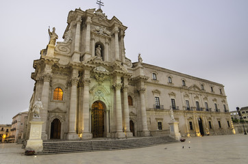 Obraz premium The cathedral of Syracuse, Sicily, Italy