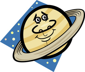 funny saturn planet cartoon illustration © Igor Zakowski
