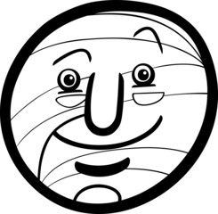 jupiter planet cartoon coloring page