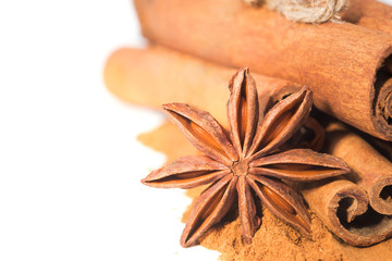 Anise and cinnamon - background