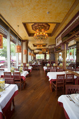 Fototapeta na wymiar Italian restaurant in Shanghai