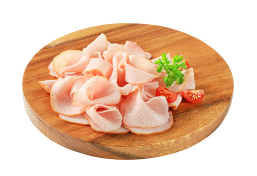 Sliced turkey ham