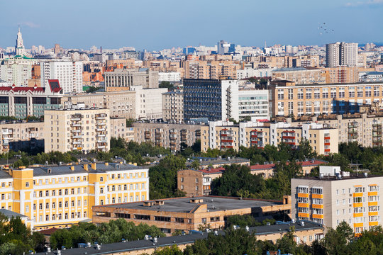 panorama of Moscow city