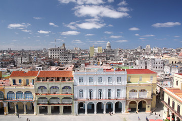 Naklejka na ściany i meble Cuba - La havane - Vue panoramique