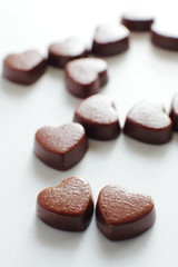 heart shape chocolate for valentine's day image