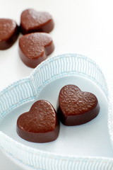heart shape chocolate for valentine's day image