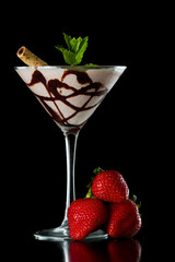 strawberry chocolate martini