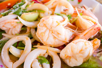 Seafood salad thai style