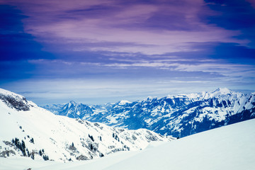 Fototapeta na wymiar Winter mountains.