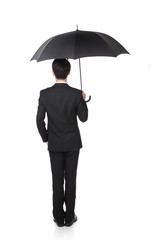 Business Man with an umbrella