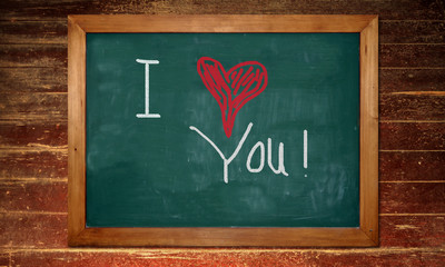 Kreidetafel - Ich liebe Dich