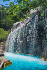 Resort waterfall