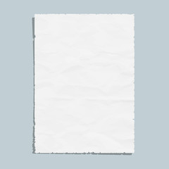 Empty white paper sheet