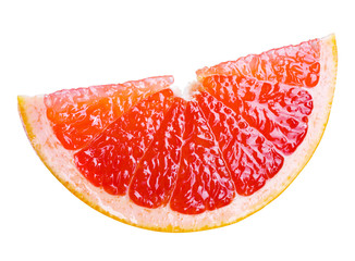 grapefruit slice isolated. with clipping path © Tim UR