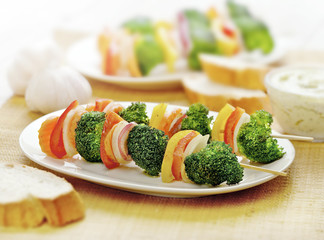 vegetarian skewer vegetables only