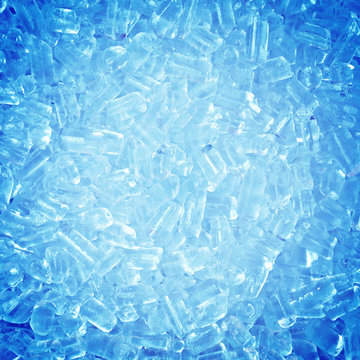 Blue ice abstract background