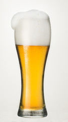 isolated glass with beer