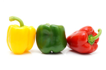 fresh peppers isolated
