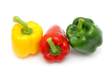 fresh peppers isolated