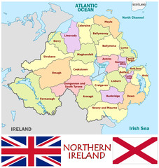 Northern Ireland Europe national emblem map symbol motto