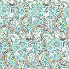 Seamless abstract hand-drawn pattern, steampunk background