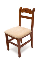 Wooden chair isolated