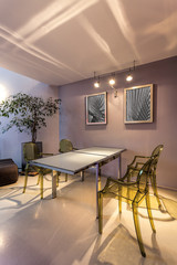 Modern table with chairs