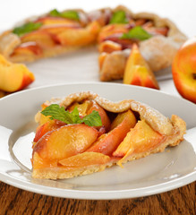 Tart with nectarines